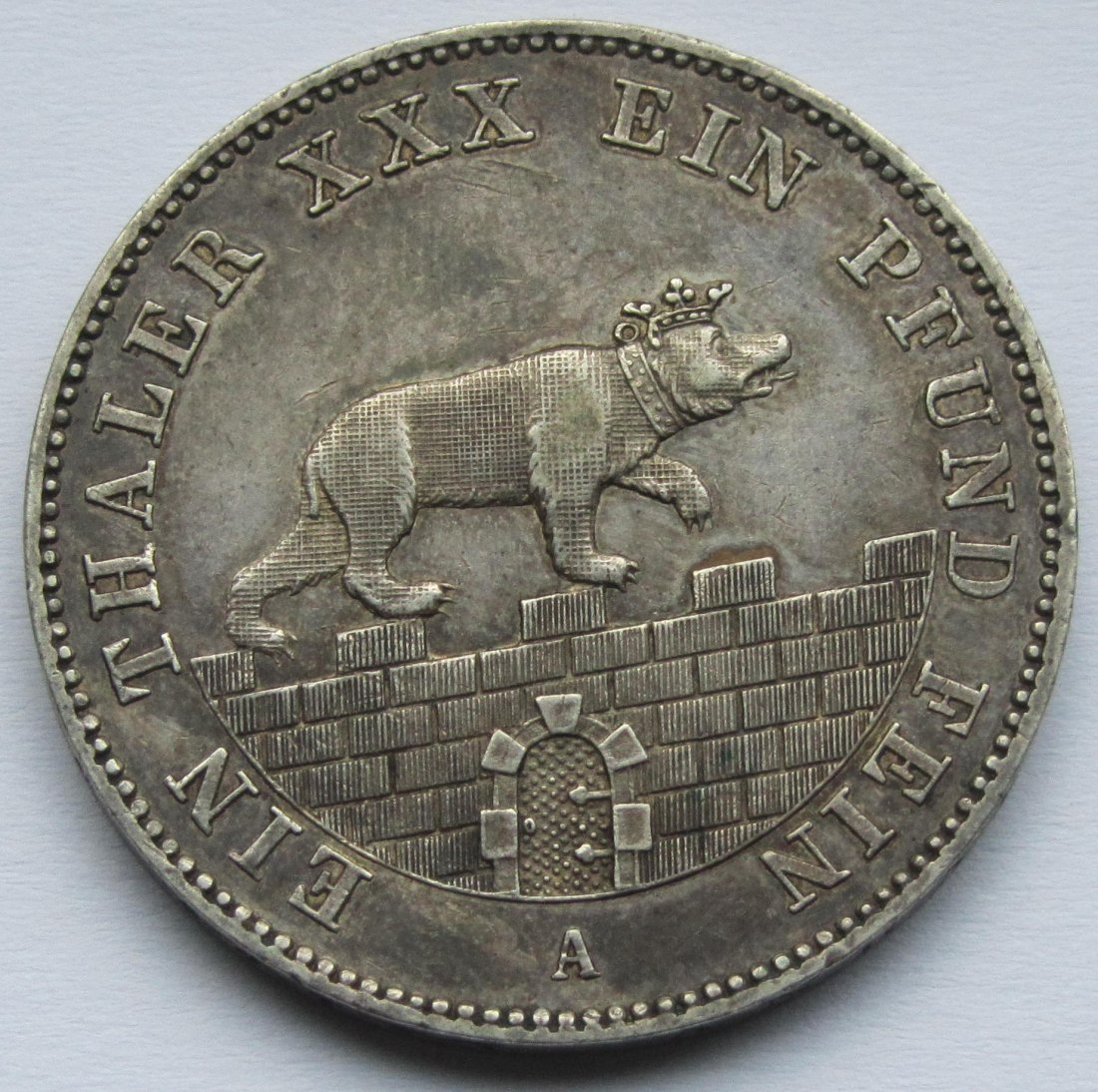  Anhalt: Ausbeutetaler 1861   