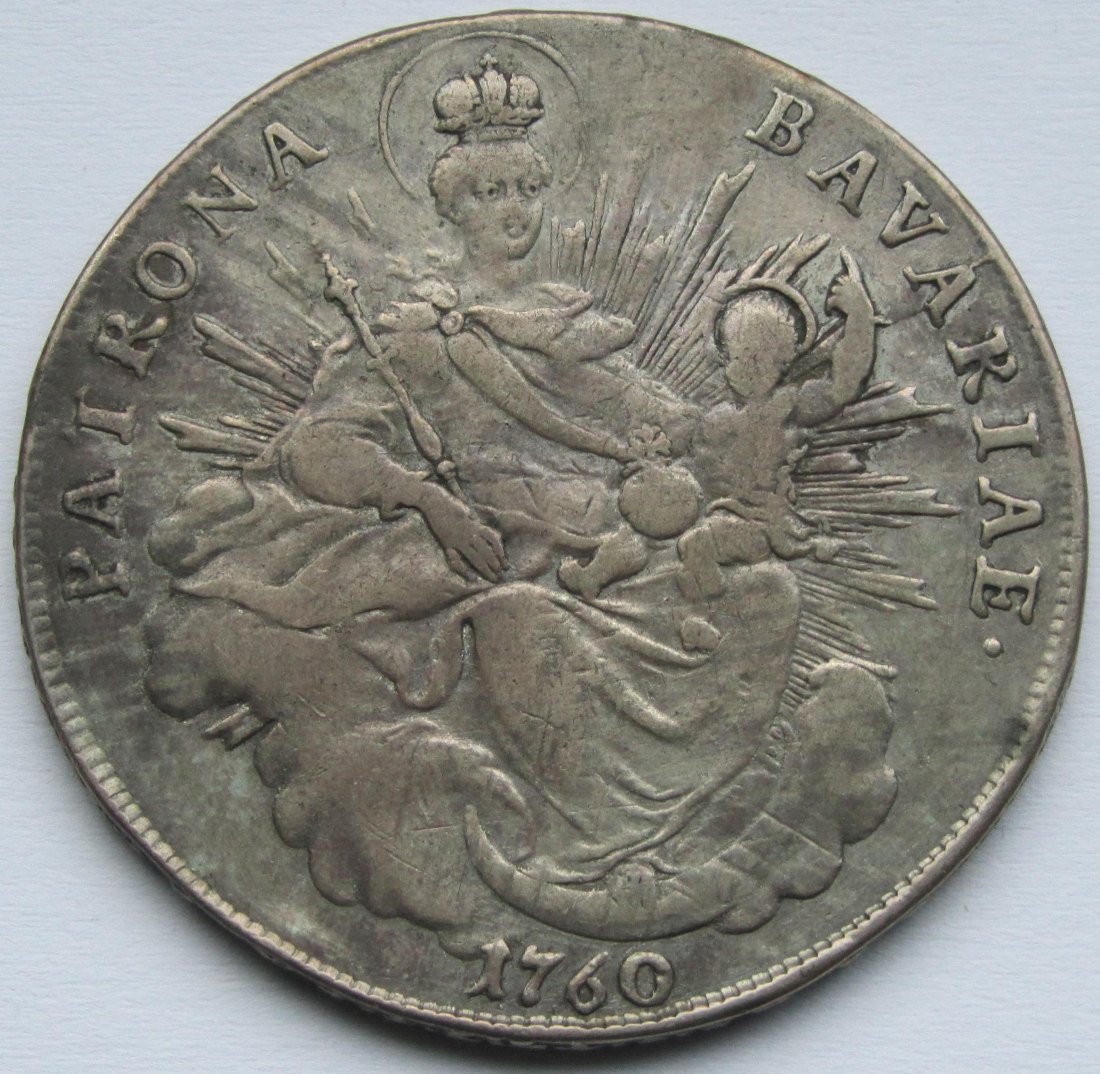  Bayern: 1 Taler Maximilian III. Joseph 1760   