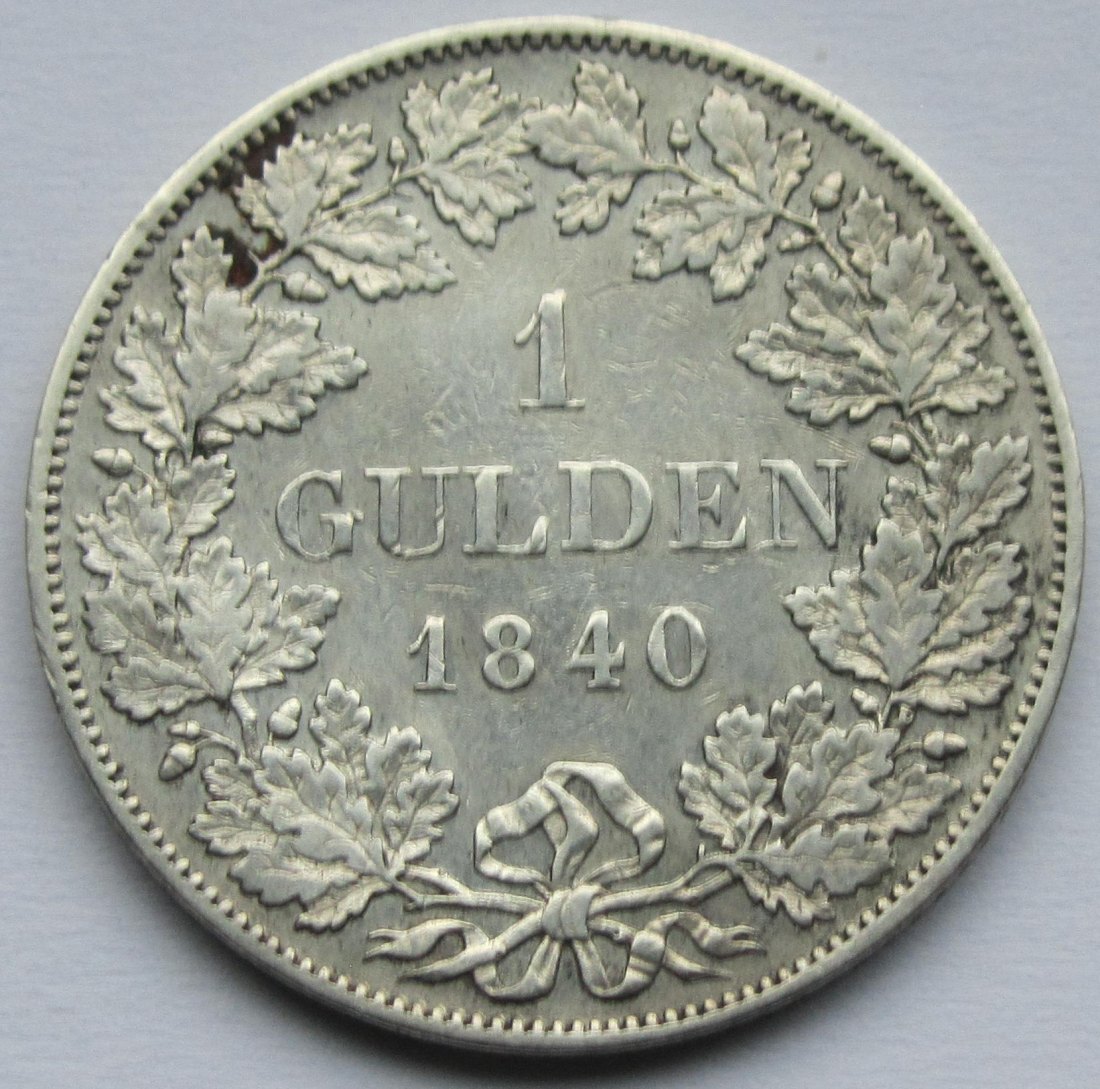  Bayern: 1 Gulden Ludwig I. 1840   