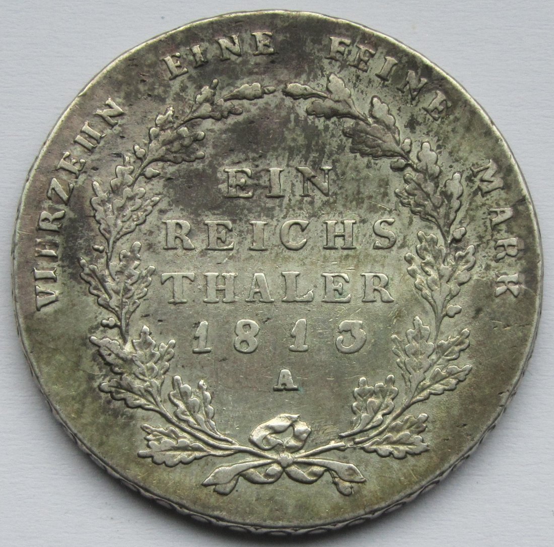  Preußen: 1 Taler Friedrich Wilhelm III. 1813   