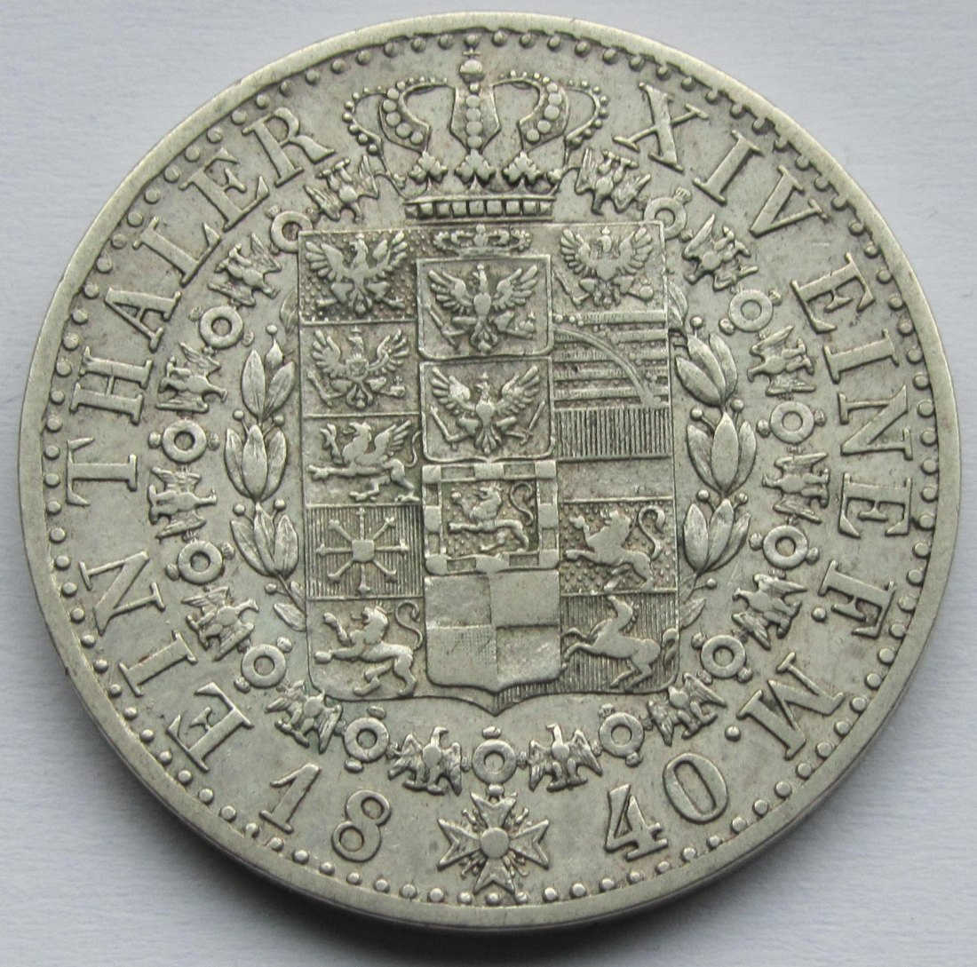  Preußen: 1 Taler Friedrich Wilhelm III. 1840   