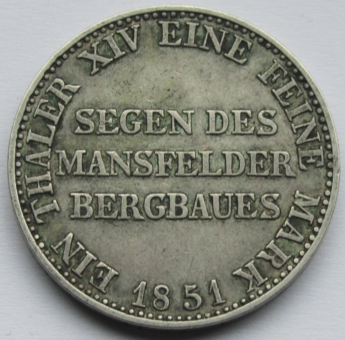  Preußen: Ausbeutetaler 1851   
