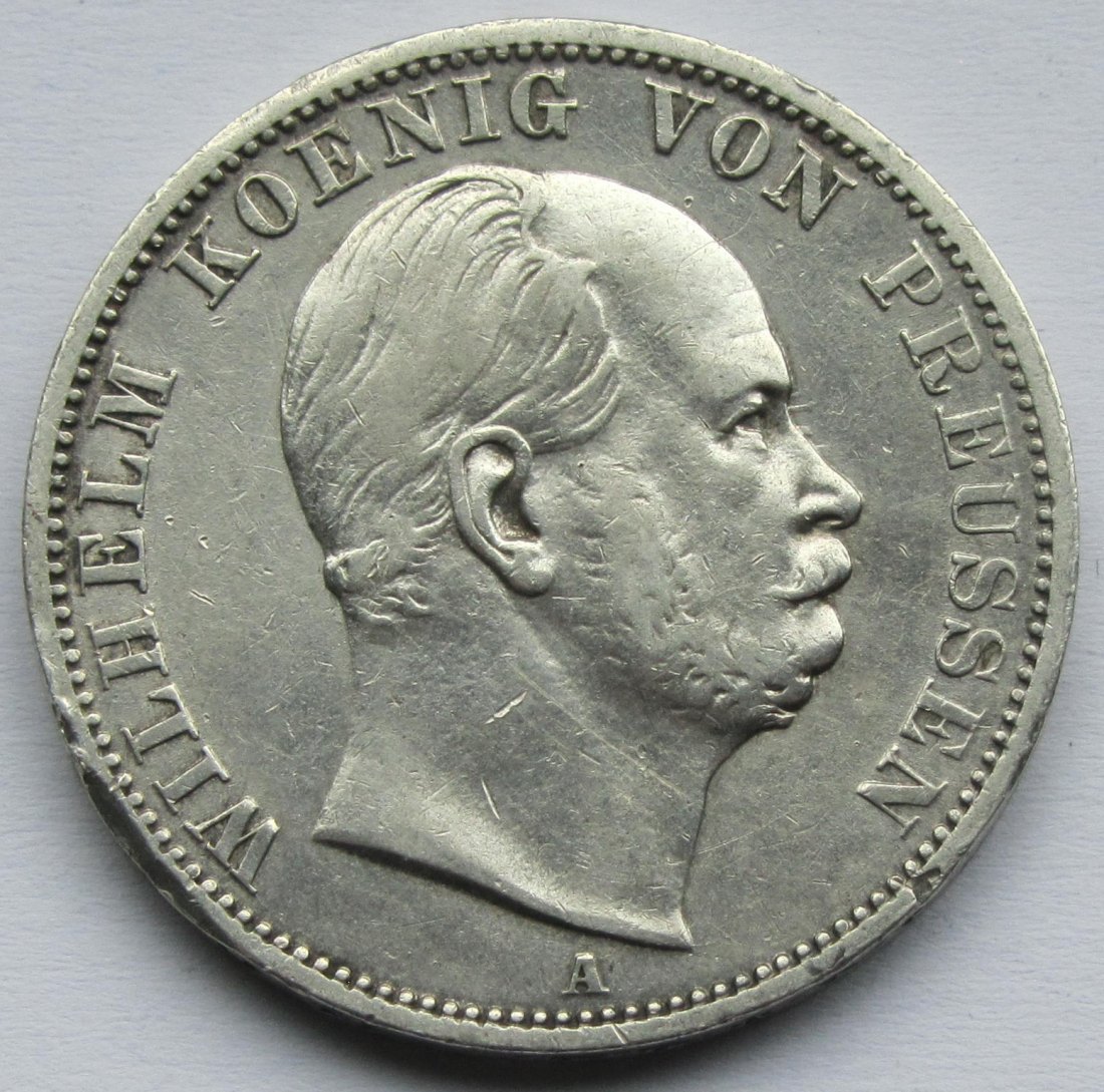  Preußen: 1 Taler Wilhelm I. 1867   