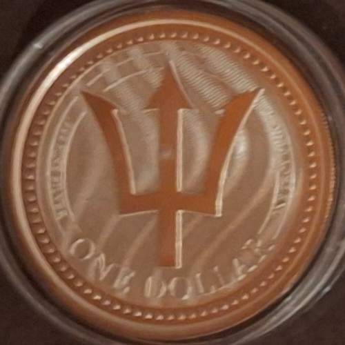  Barbados,1 Dollar,2017, 1oz 999er Silber gekapselt   