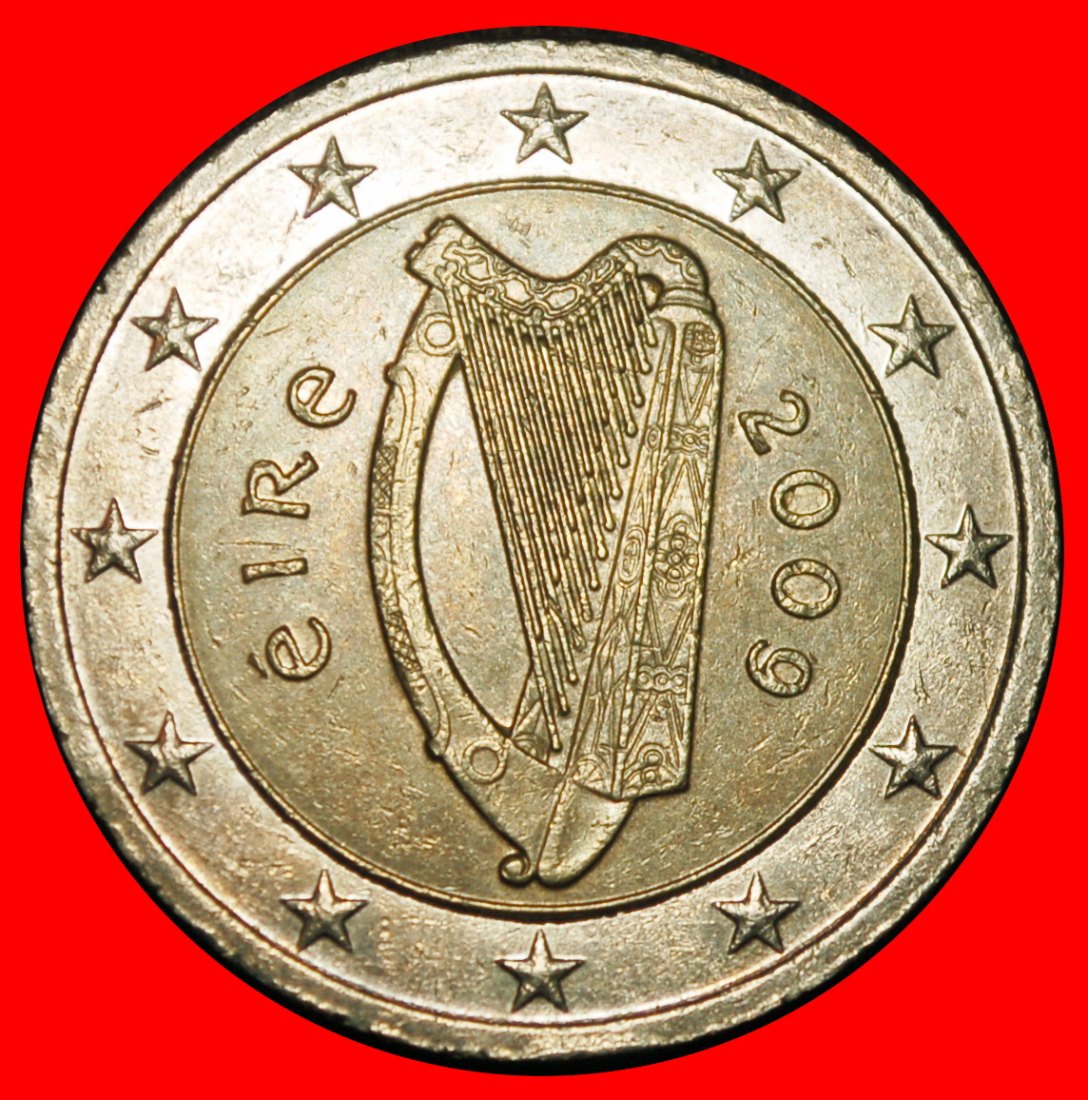 Ⰶ NON-PHALLIC TYPE 2007-2024: IRELAND ★ 2 EURO 2009 RIM r1!★LOW START ★ NO RESERVE!