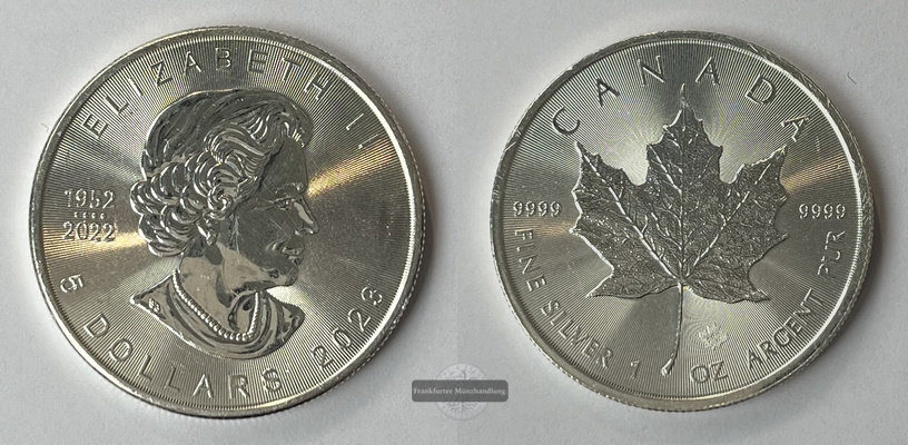 Kanada 5 Dollar 2023 FM-Frankfurt Feinsilber: 31,06g   