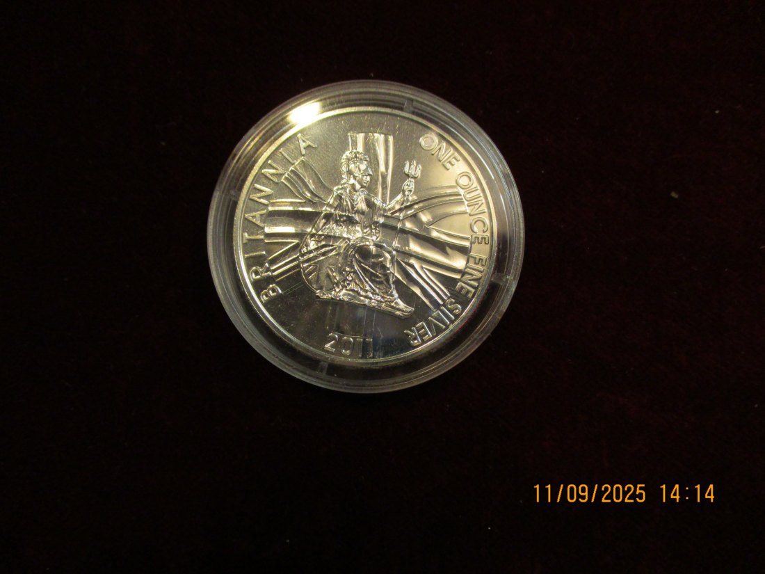 2 Pounds 2011 Silbermünze 999er Silber 31,1 Gramm   
