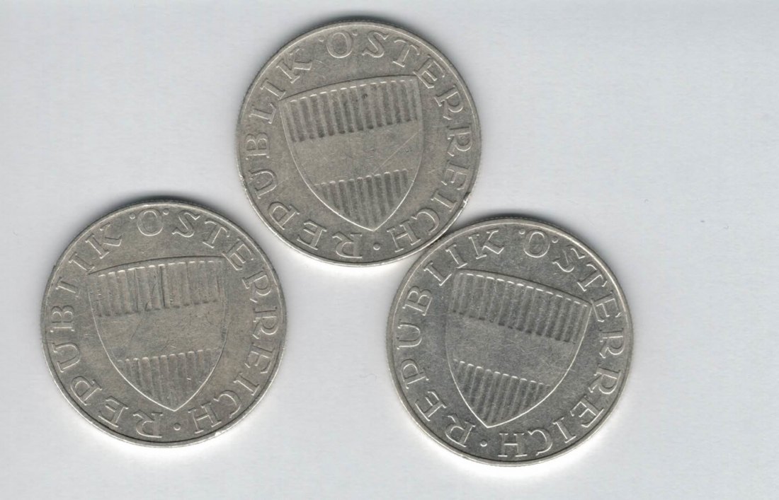 10 Schilling 1957 1958 1959 Ag silber á 4,8g fein Österreich 2. Republik Spittalgold9800 (4785)   