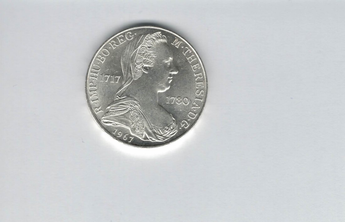  25 Schilling 1967 Maria Theresia silber 10,4g fein Österreich 2. Rep Spittalgold9800 (4588/13)   