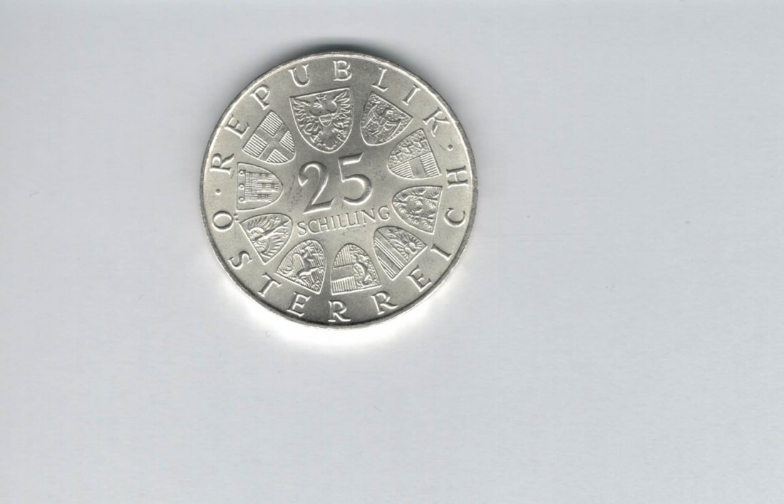  25 Schilling 1973 Max Reinhardt silber 10,4g fein Österreich Spittalgold9800 (04588/19)   