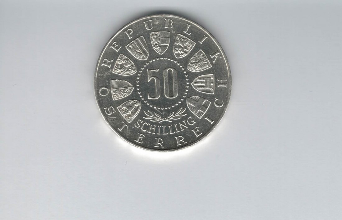  50 Schilling 1964 Winterolympiade Innsbruck silber 18g fein Österreich Spittalgold9800 (4584/3)   