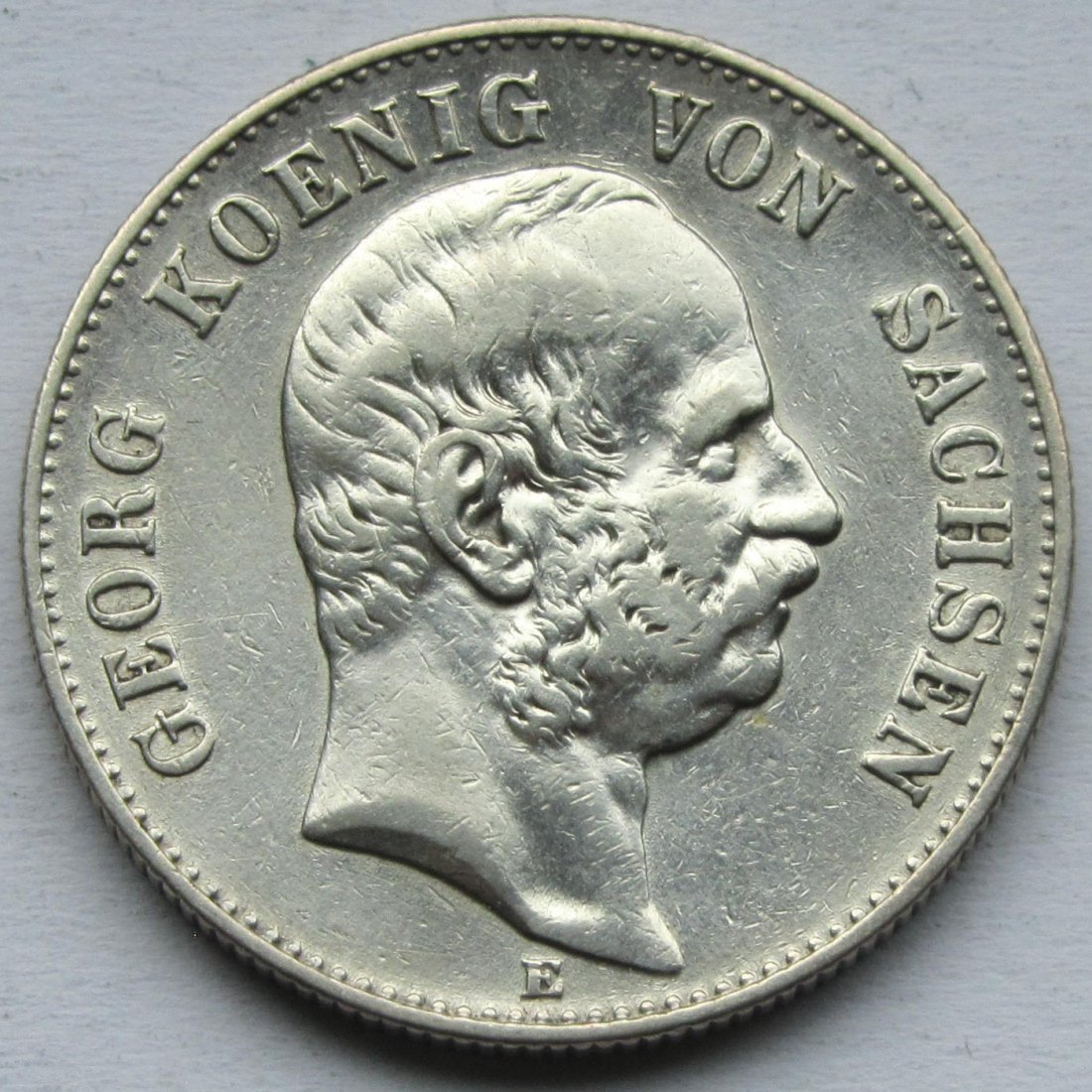  Kaiserreich: Sachsen, 2 Mark Georg (Jaeger 129), 1904   