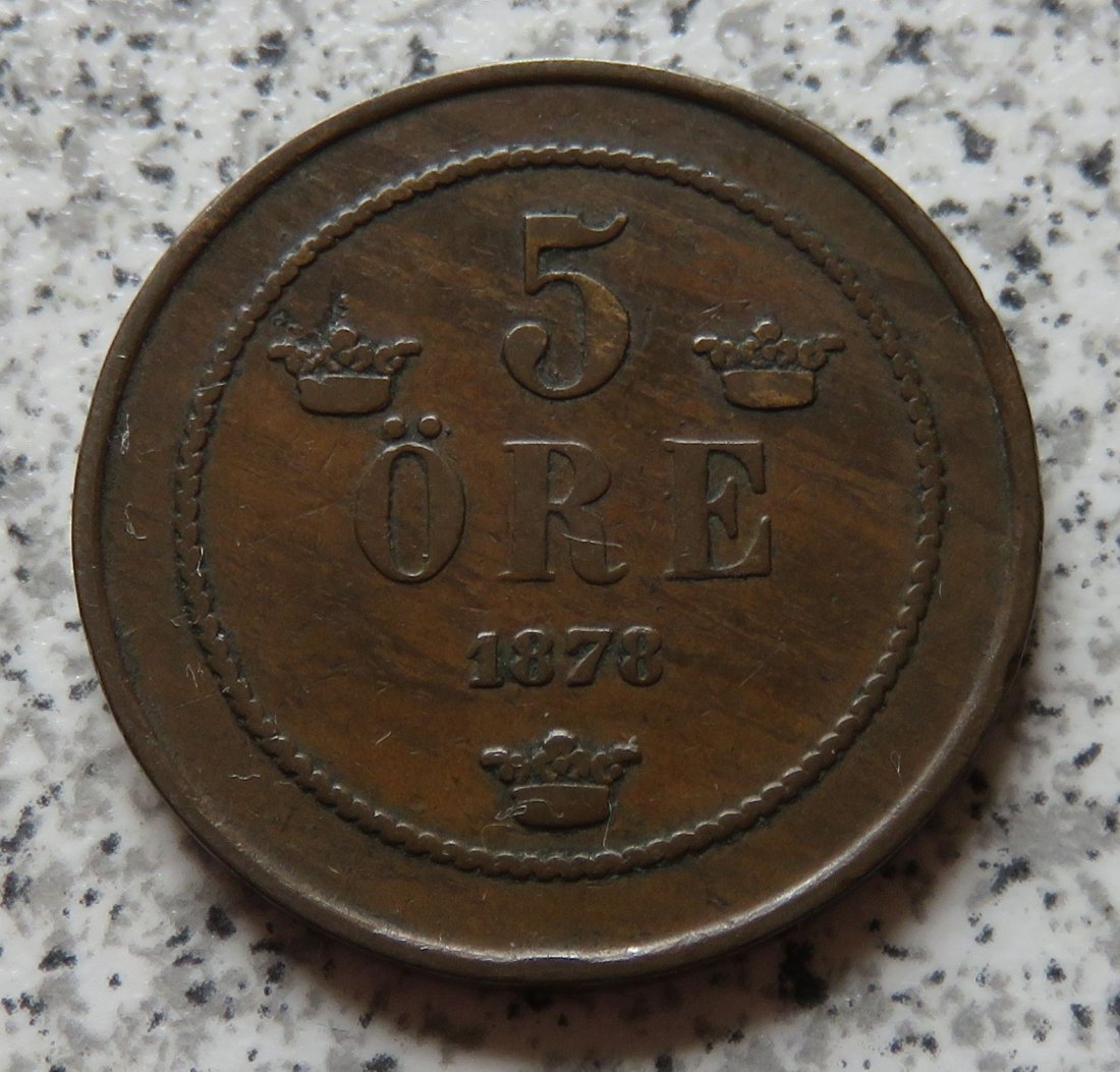  Schweden 5 Öre 1878   