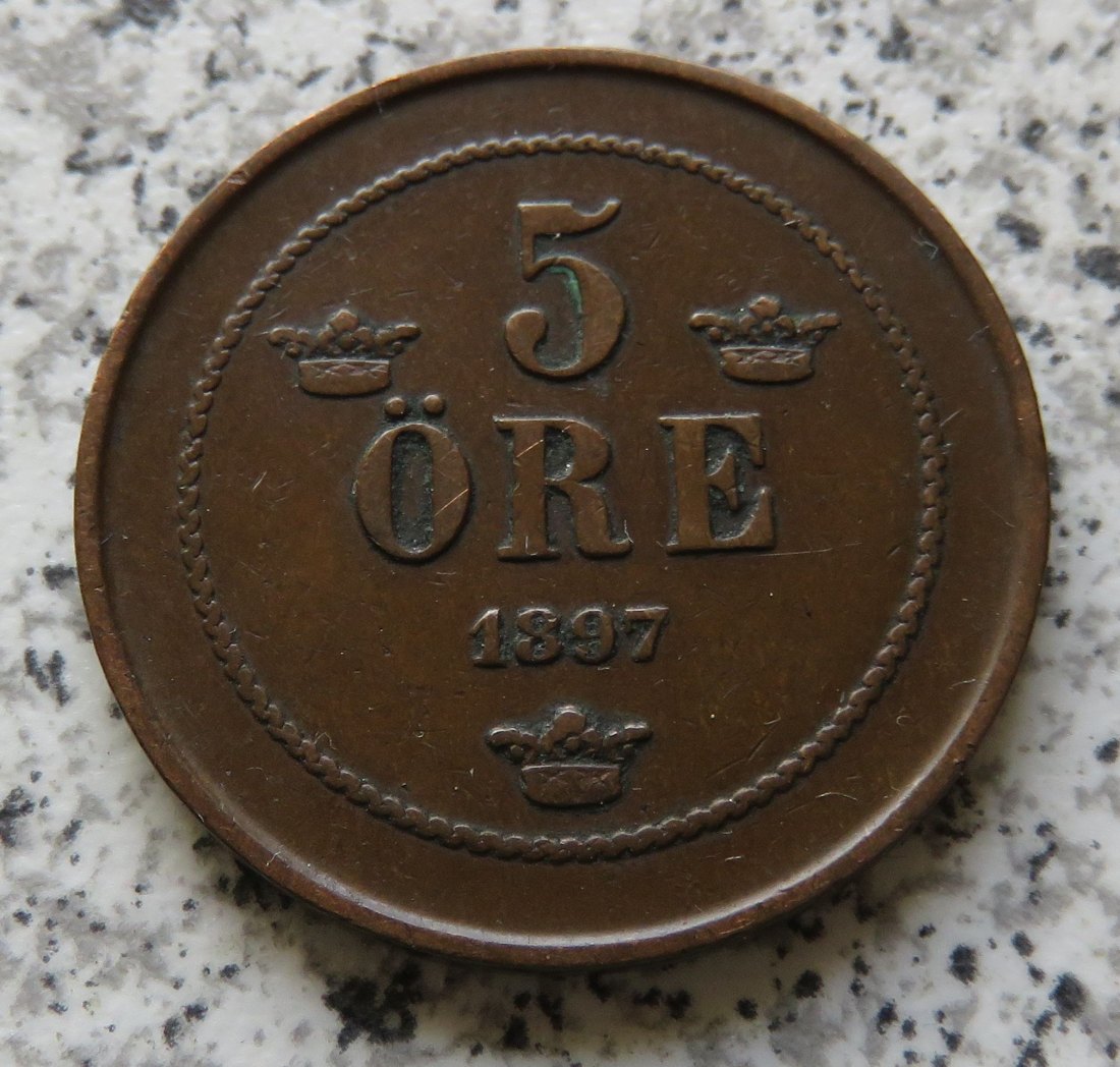  Schweden 5 Öre 1897   