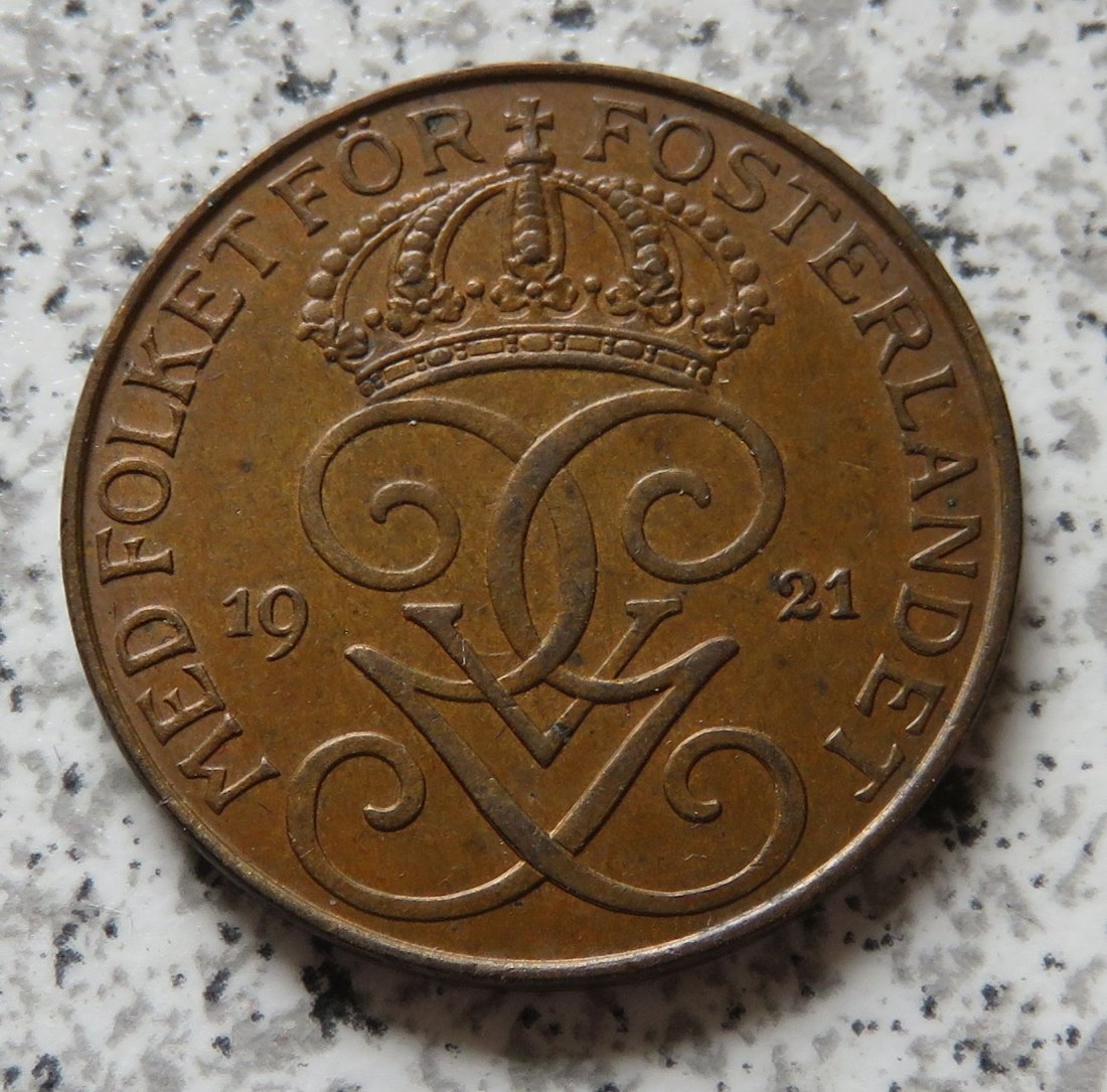  Schweden 5 Öre 1921, besser   
