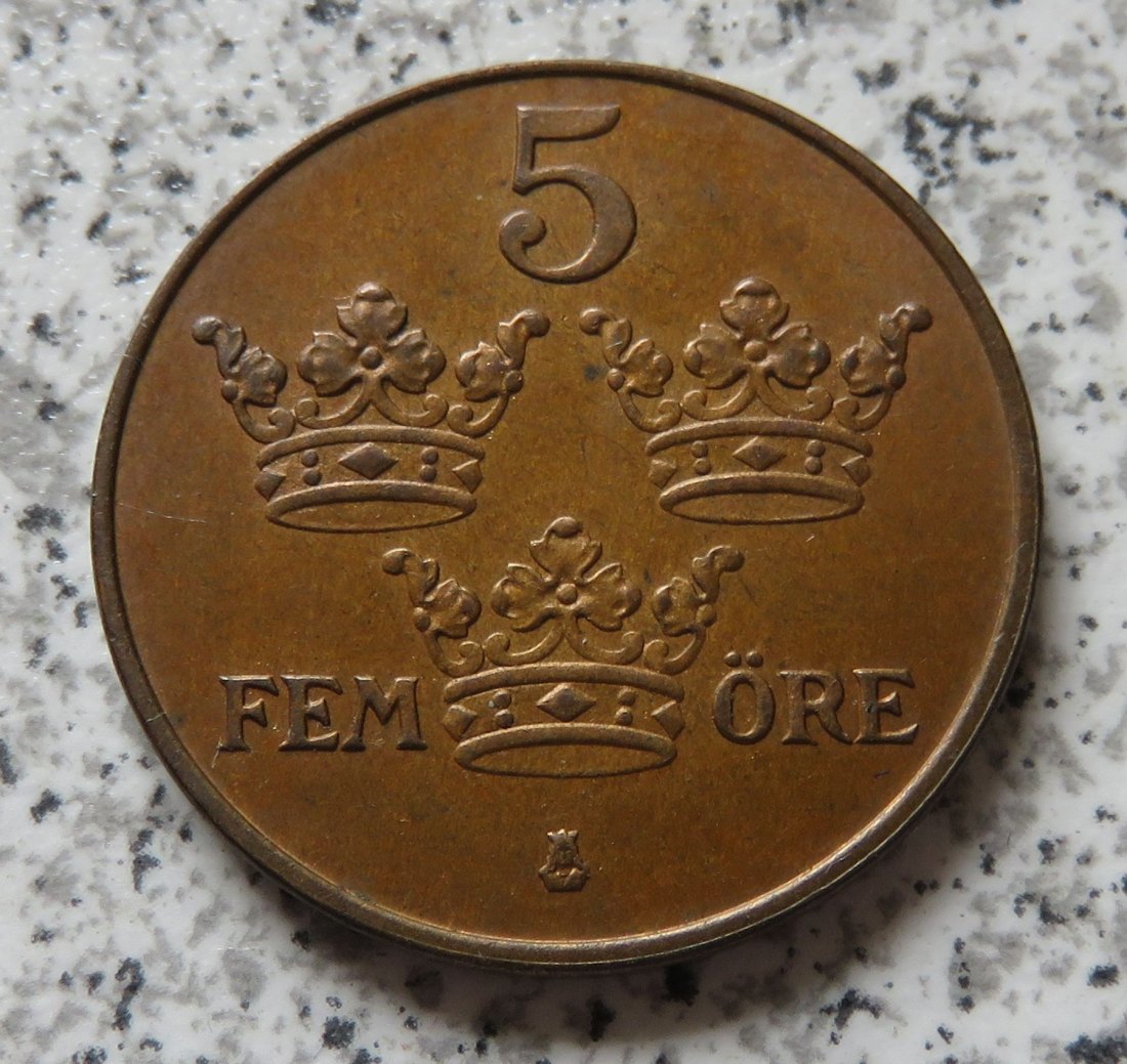  Schweden 5 Öre 1921, besser   