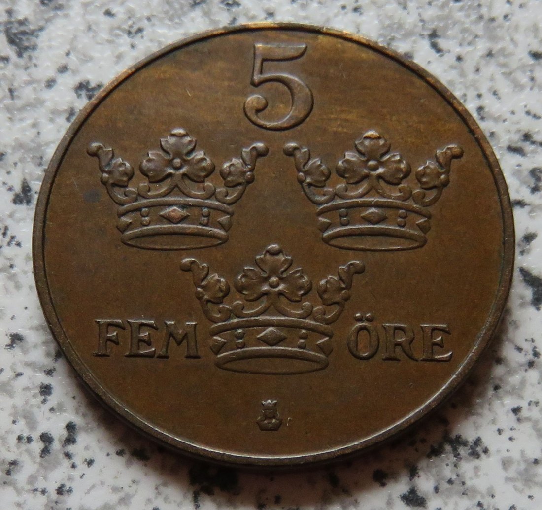  Schweden 5 Öre 1923, besser   