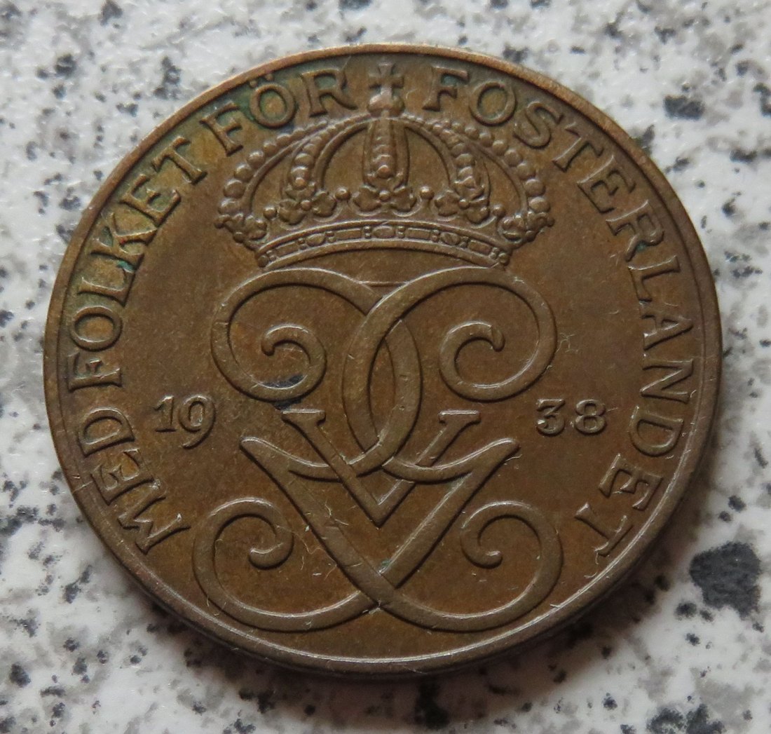  Schweden 5 Öre 1938   
