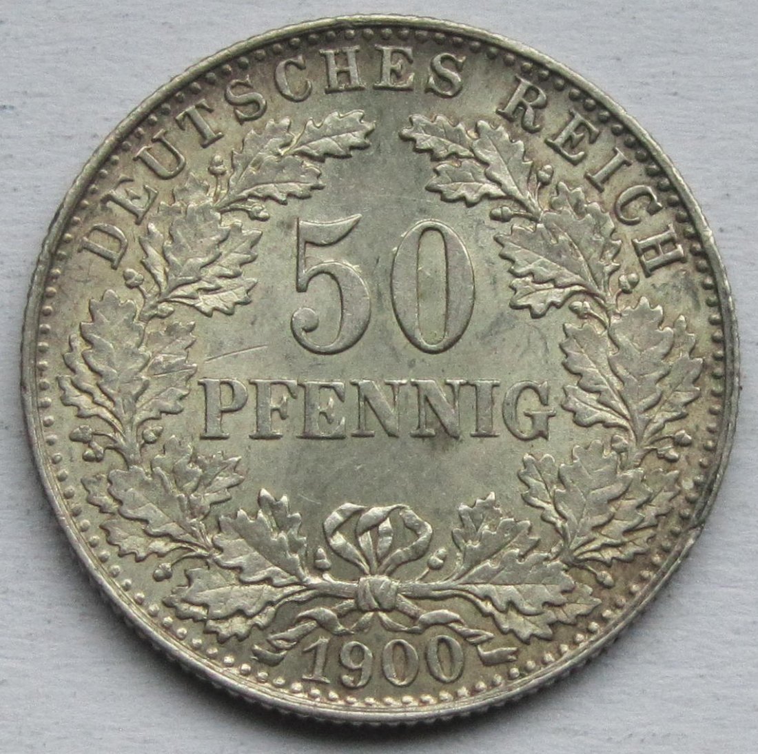  Kaiserreich: 50 Pfennig 1900 J   