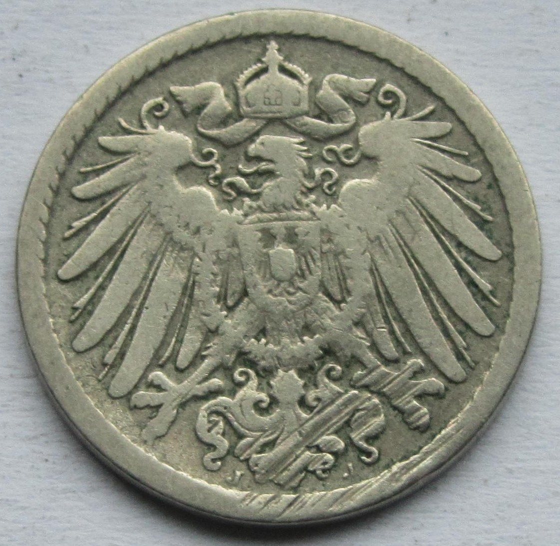  Kaiserreich: 5 Pfennig 1892 J   