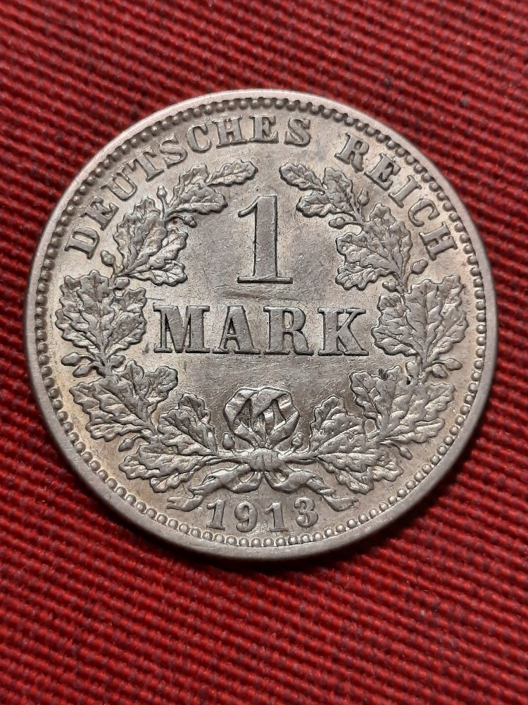 Kaiserreich 1 Mark 1913 J. Seltener