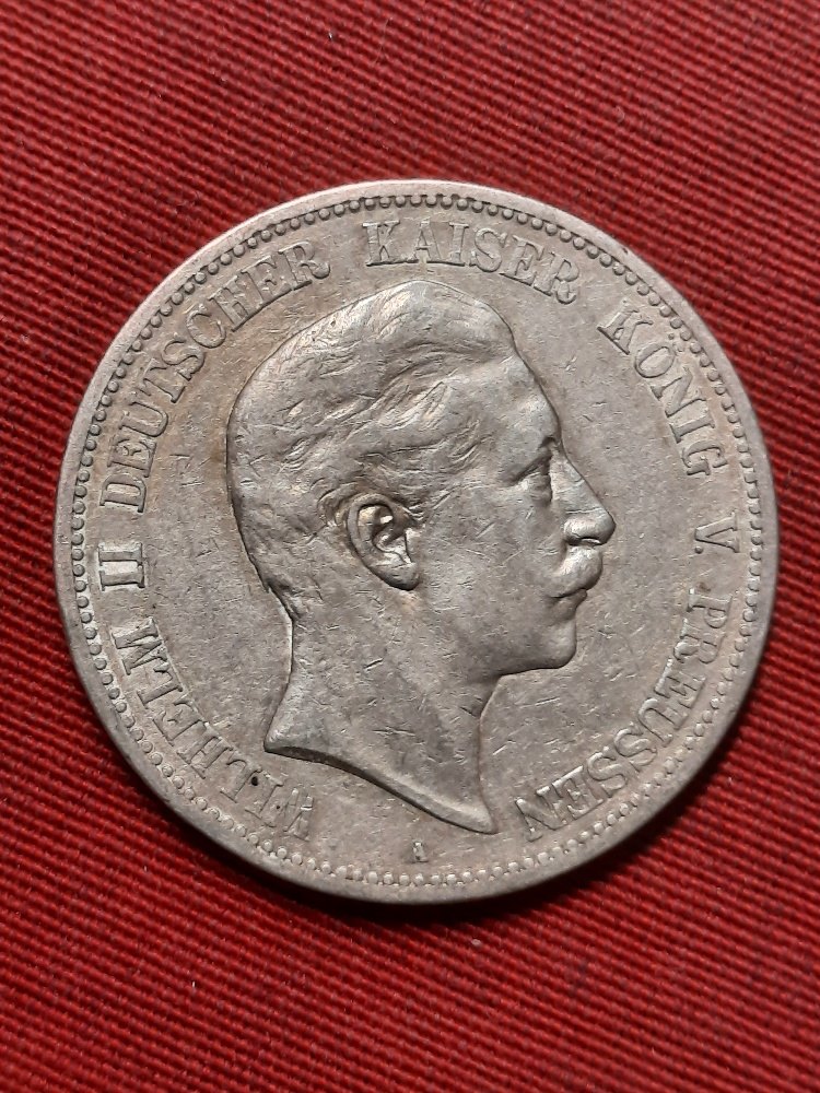 Kaiserreich 5 Mark Preussen 1893 A. Besseres Jahr