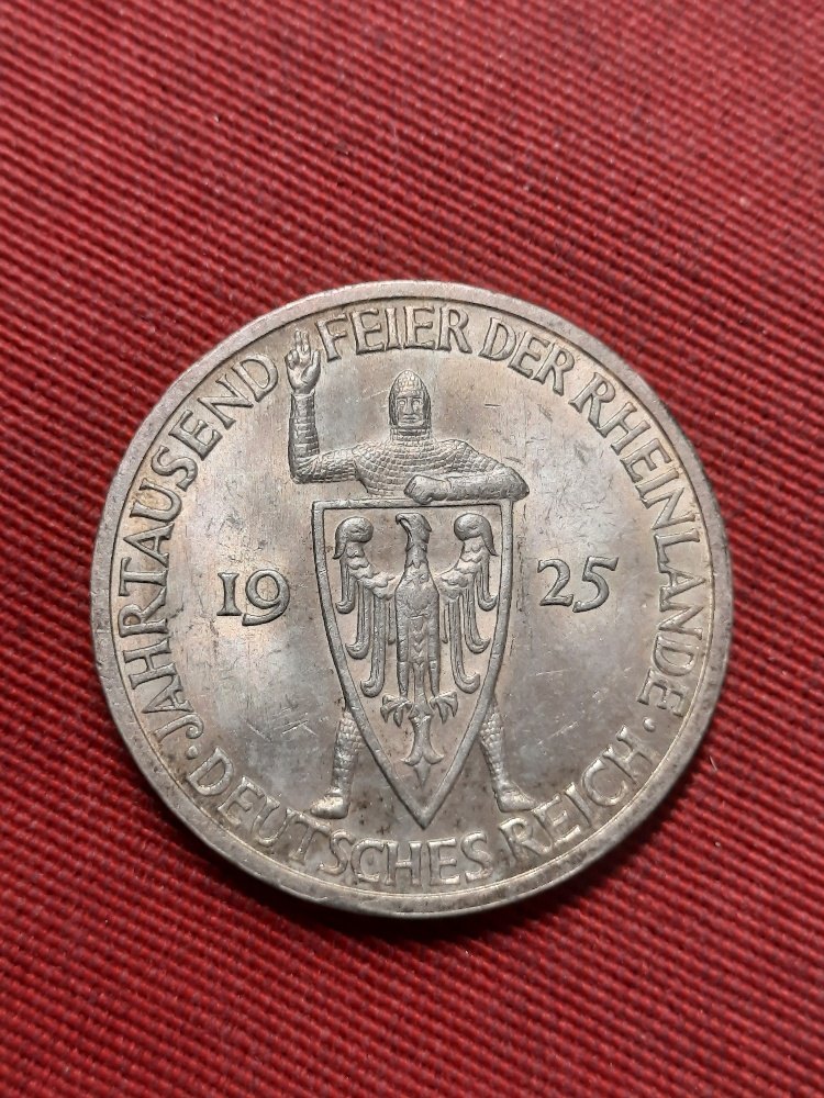  Weimar 3 Mark 1925 J Rheinlande   