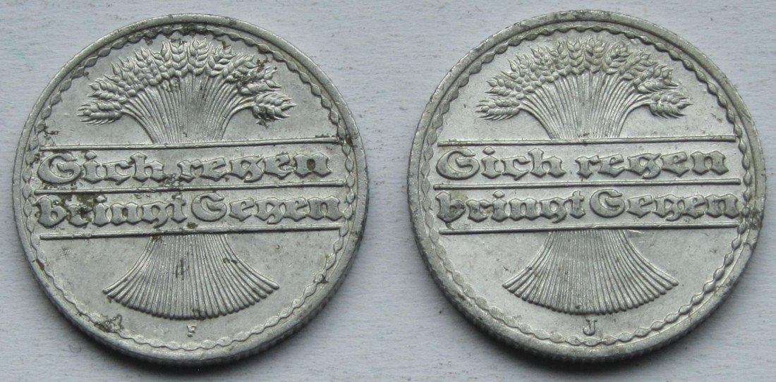  Weimarer Republik: 50 Pfennig 1919 F + J   
