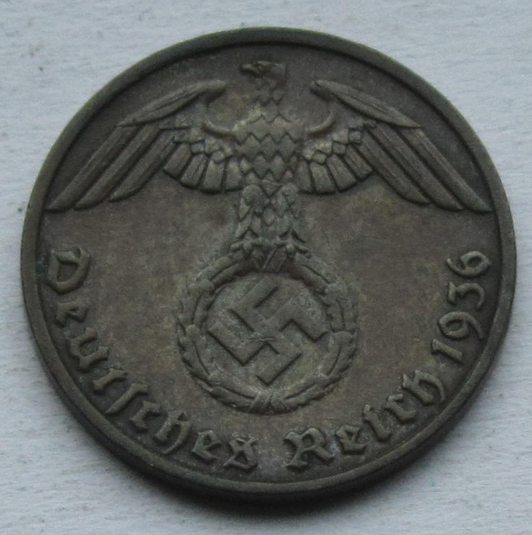  Deutsches Reich: 1 Pfennig 1936 E   