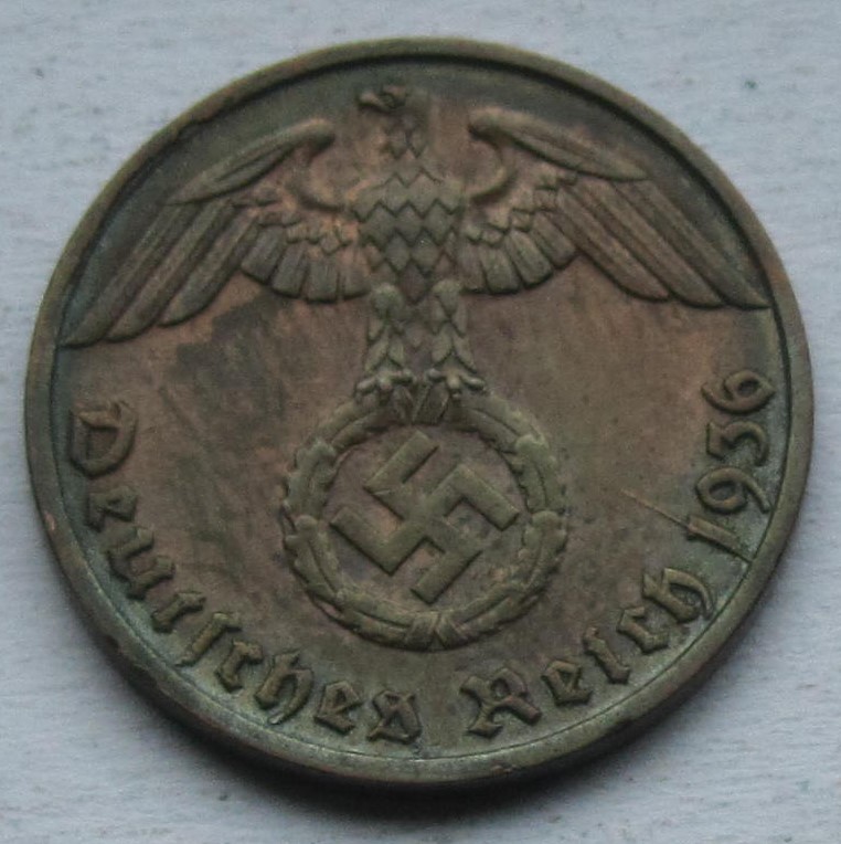  Deutsches Reich: 1 Pfennig 1936 G   