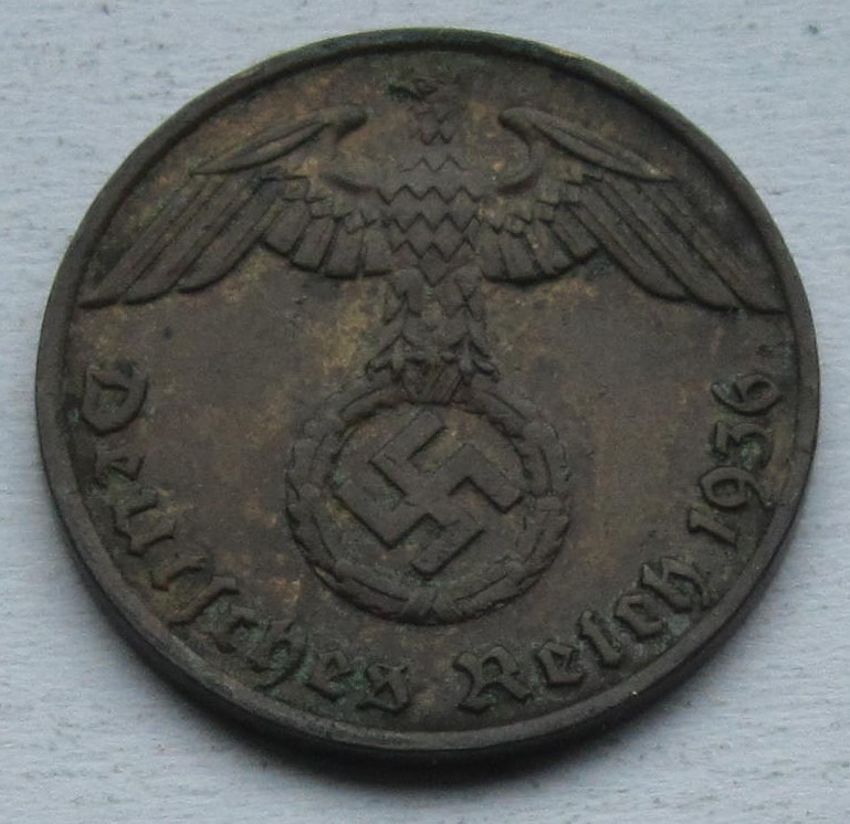  Deutsches Reich: 1 Pfennig 1936 J   
