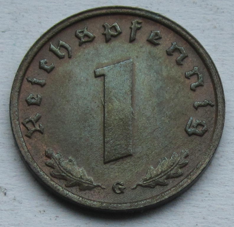  Deutsches Reich: 1 Pfennig 1940 G   