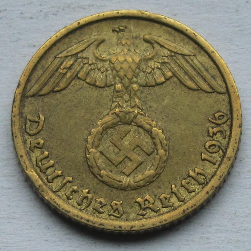  Deutsches Reich: 5 Pfennig 1936 G   