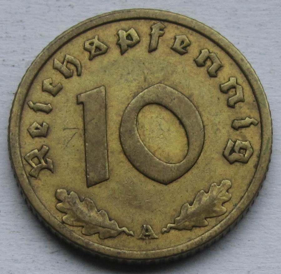 Deutsches Reich: 10 Pfennig 1936 A   