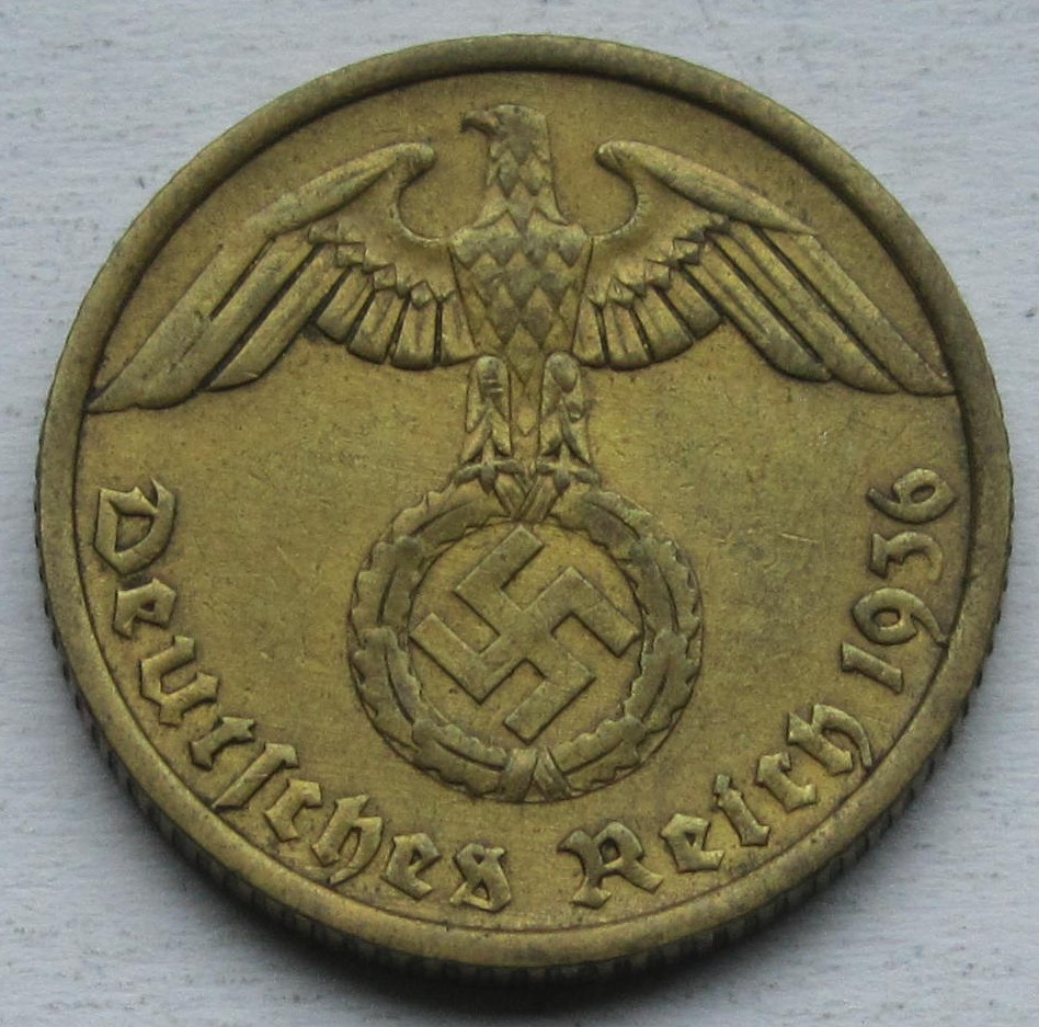  Deutsches Reich: 10 Pfennig 1936 A   