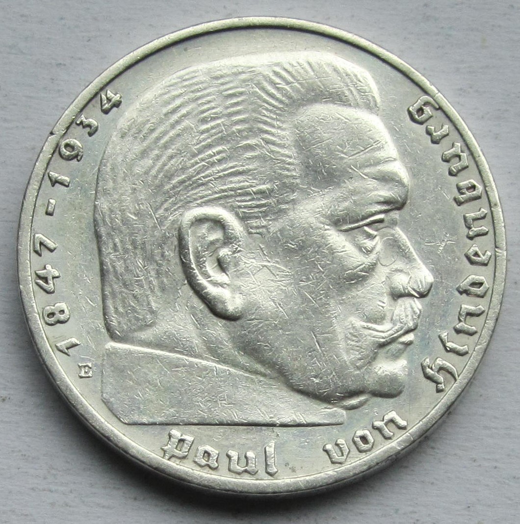  Deutsches Reich: 2 Mark 1936 E   