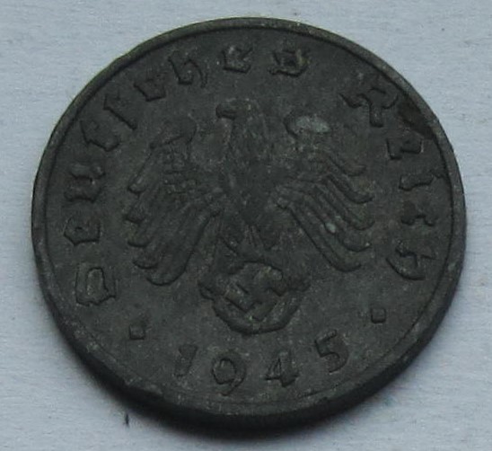  Deutsches Reich: 1 Pfennig 1945 E   