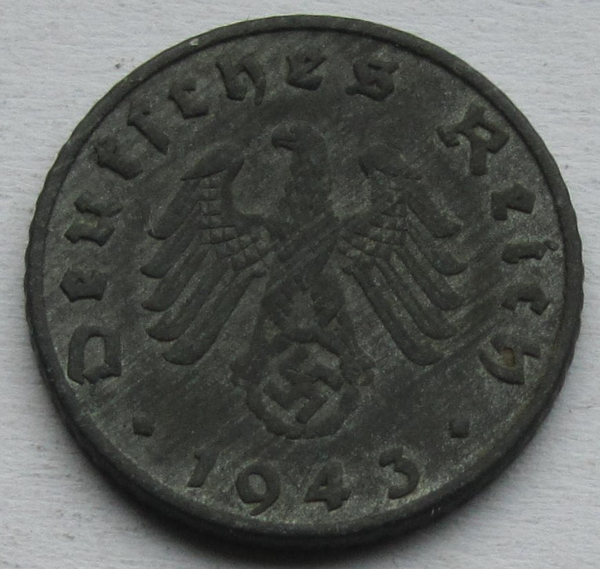  Deutsches Reich: 5 Pfennig 1943 B   
