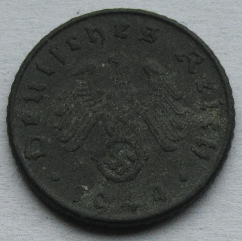  Deutsches Reich: 5 Pfennig 1944 G   