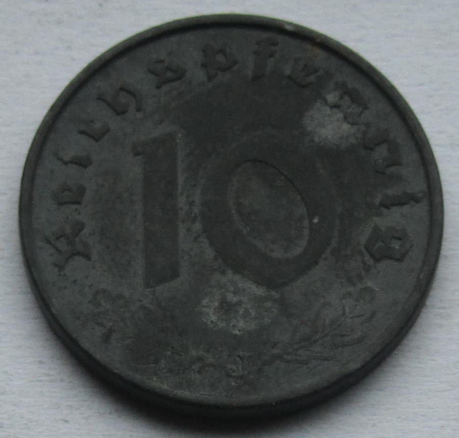  Deutsches Reich: 10 Pfennig 1943 J   