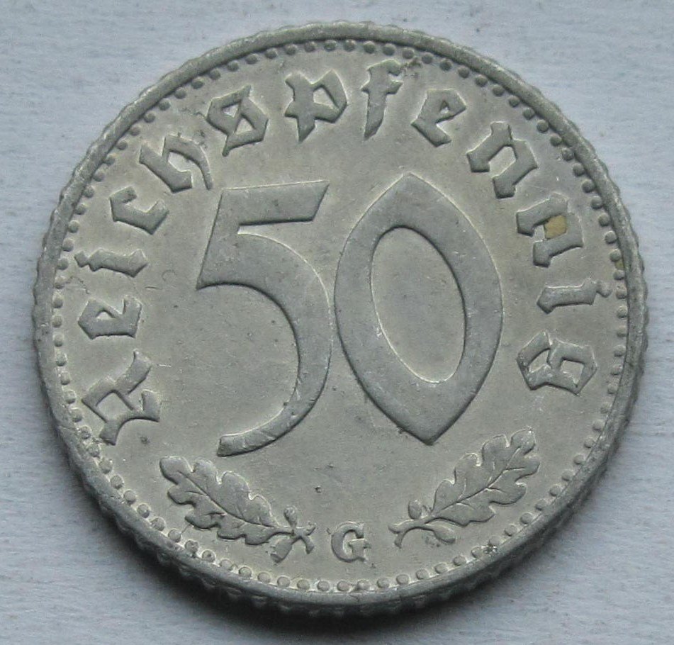  Deutsches Reich: 50 Pfennig 1944 G   
