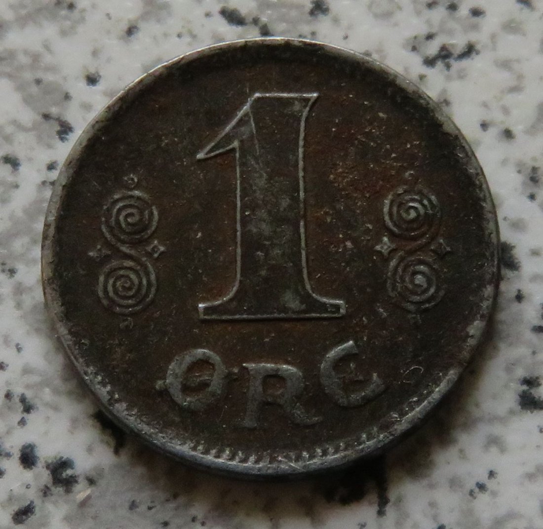  Dänemark 1 Öre 1918   