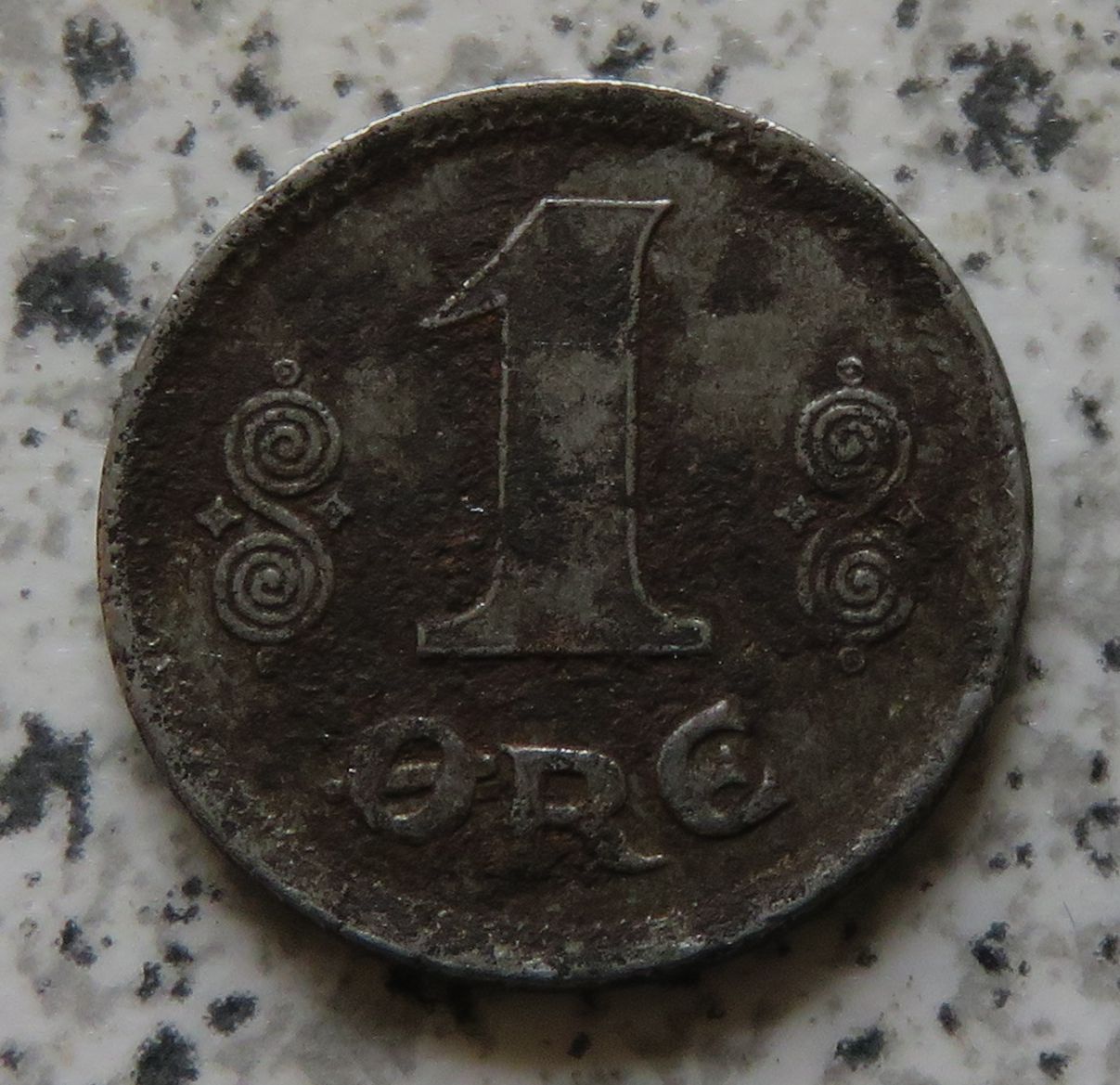 Dänemark 1 Öre 1919, Eisen   
