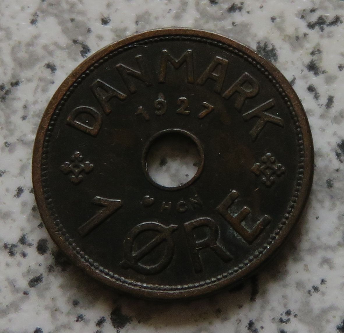  Dänemark 1 Öre 1927 HCN   
