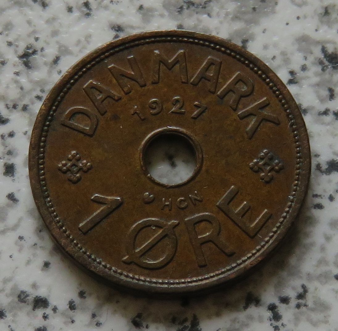  Dänemark 1 Öre 1927 HCN   