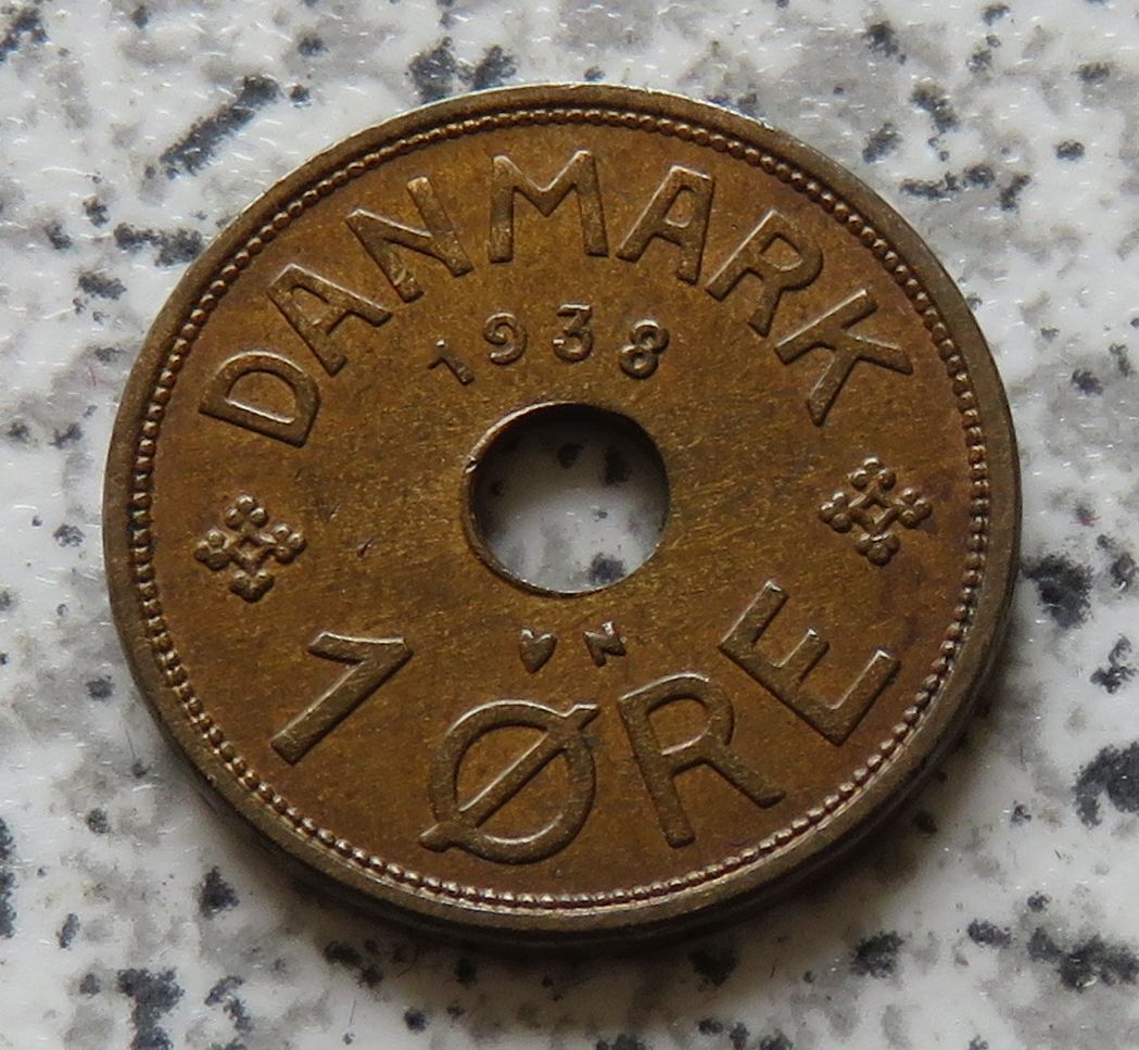  Dänemark 1 Öre 1938 N   