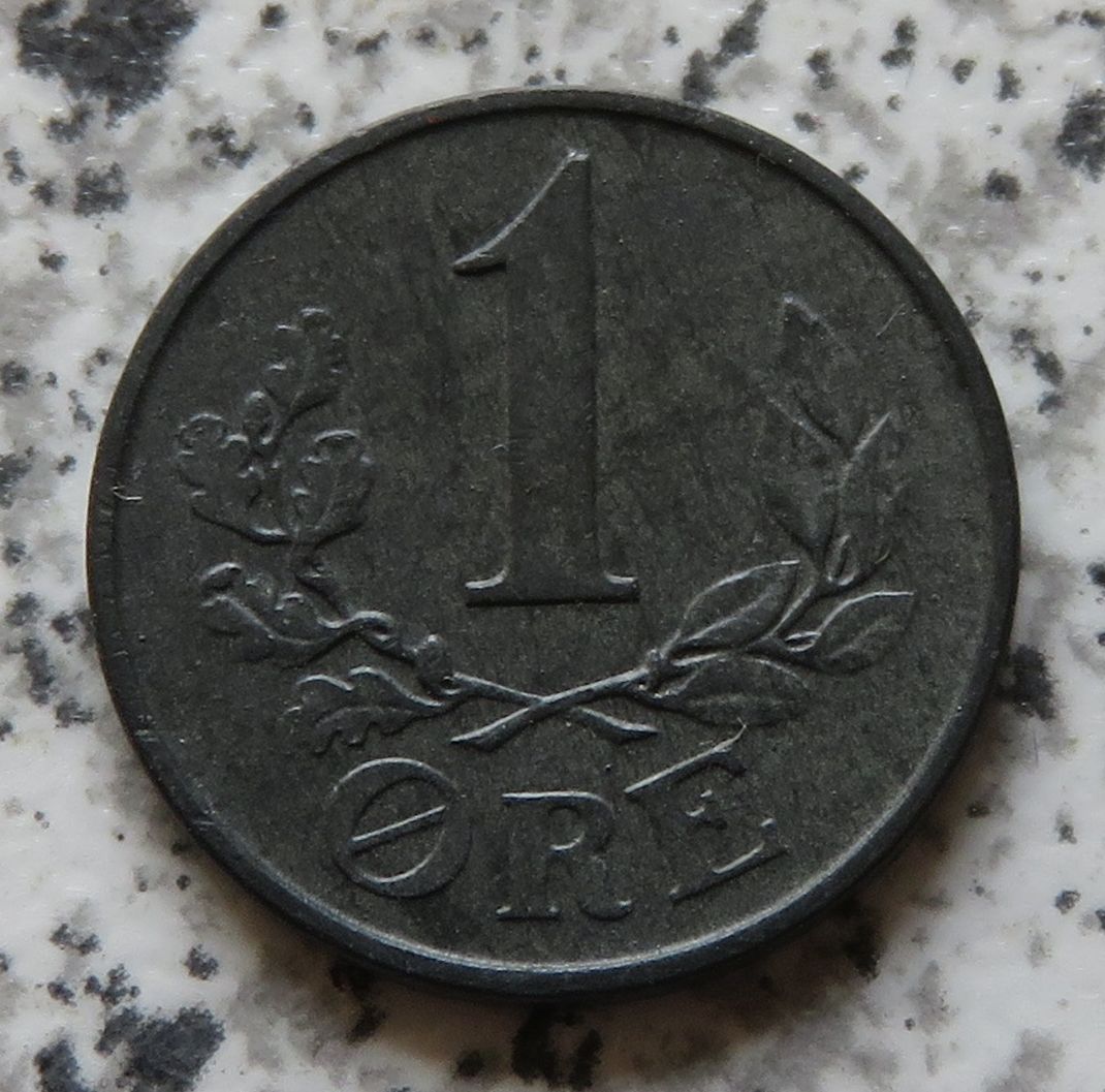  Dänemark 1 Öre 1943 N, besser   
