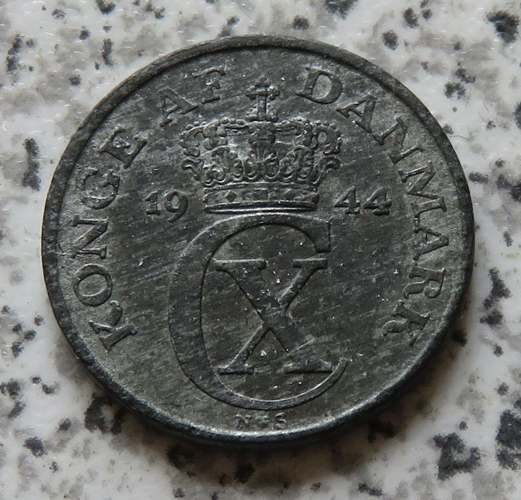  Dänemark 1 Öre 1944 N, besser   