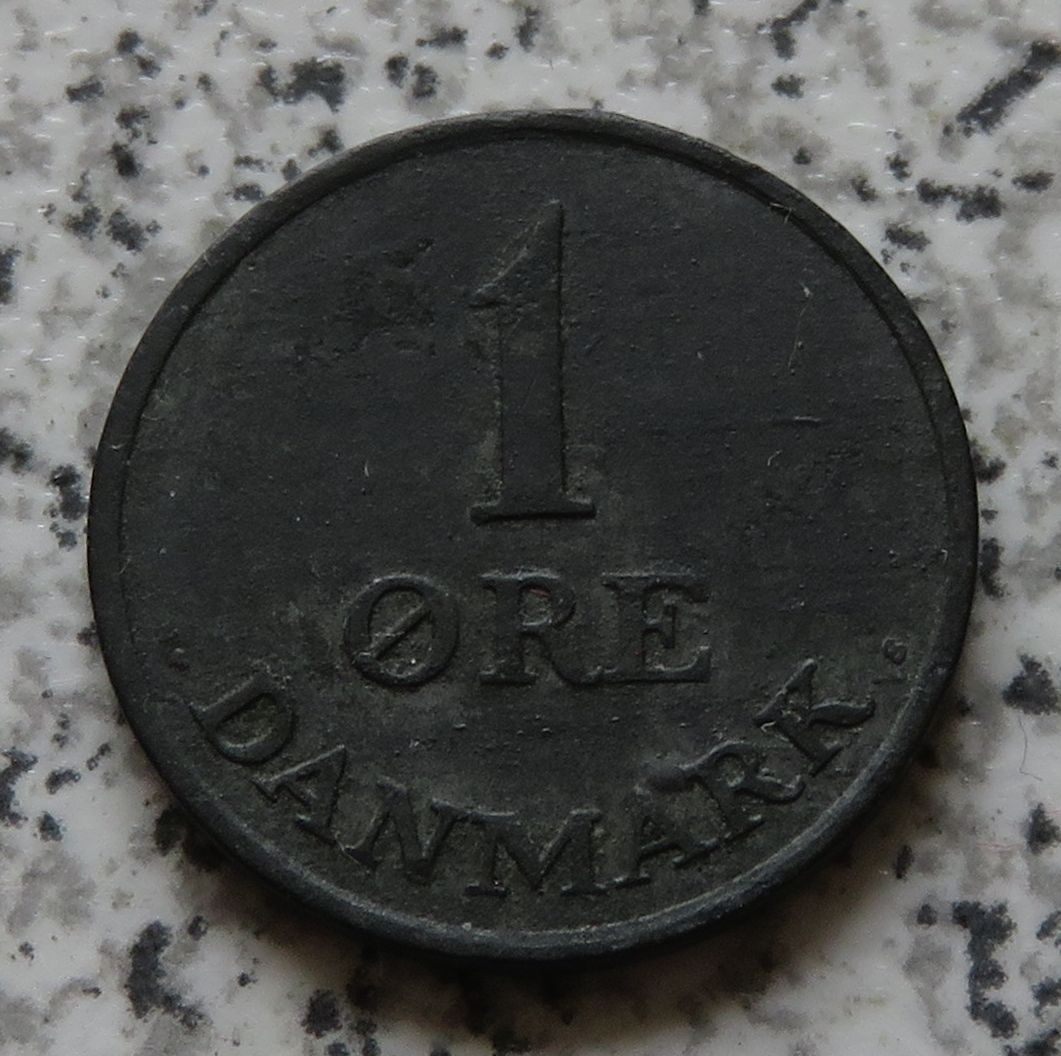  Dänemark 1 Öre 1948 N, bestes Jahr   