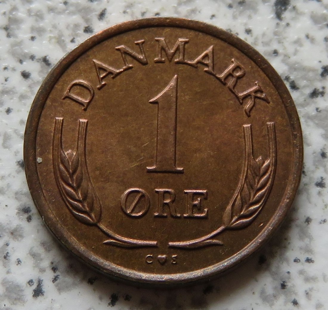  Dänemark 1 Öre 1960, nie in Umlauf gebracht   